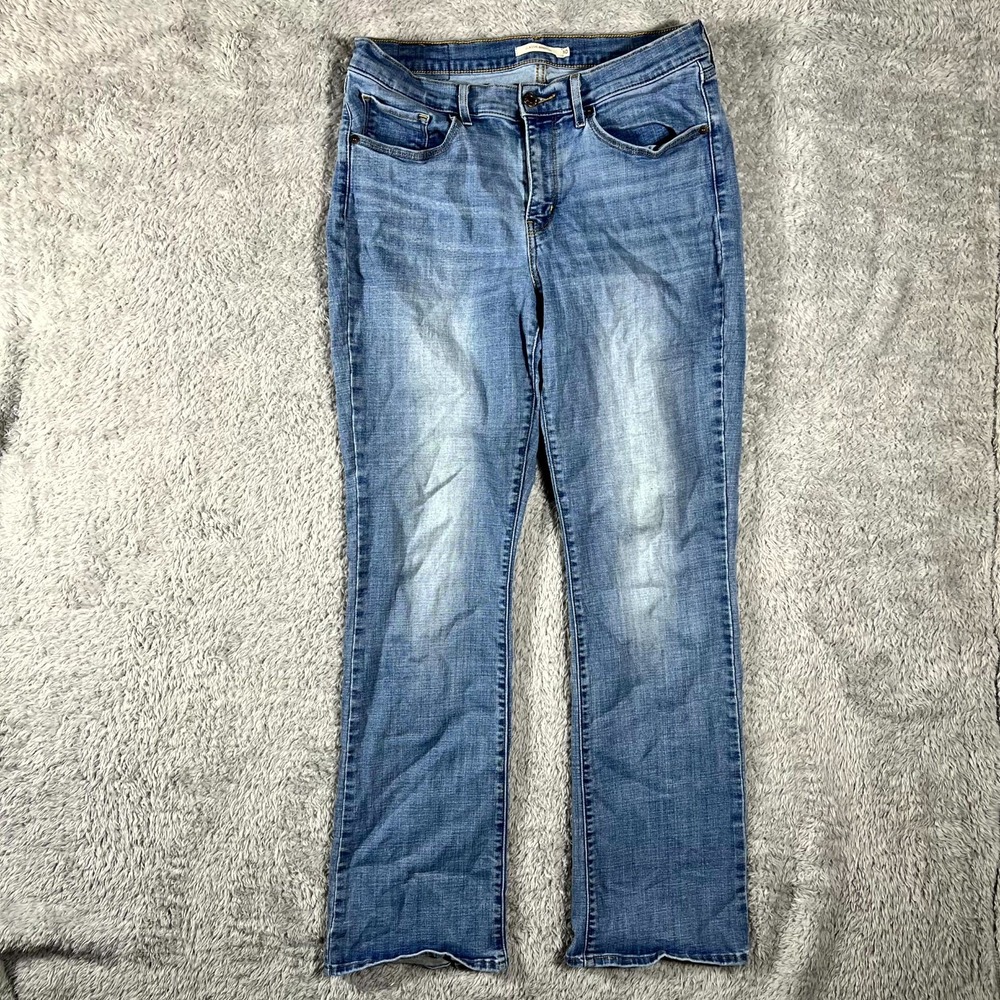 Levi's Jeans Womens 10 Blue Denim Cotton Stretch Medium Wash Classic Bootcut Leg